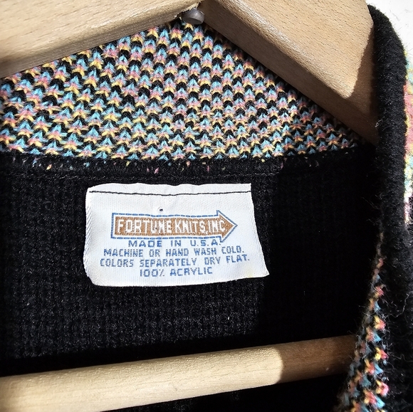 Vintage Fortune Knits Floral Sweater - Picture 3 of 3